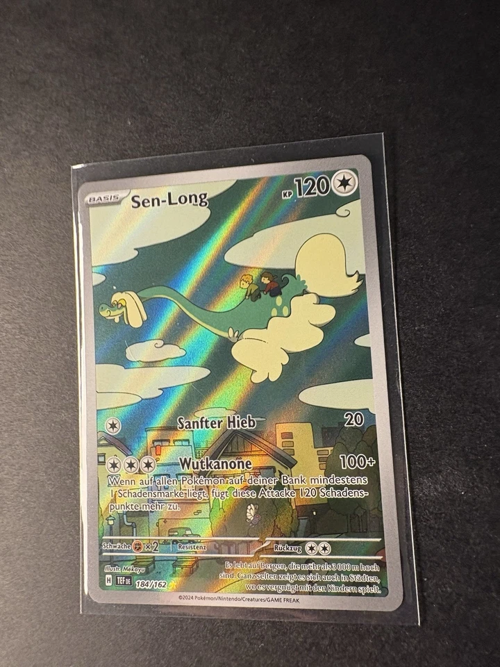 Sen-Long 184/162 Illustration Rare Gewalten der Zeit Pokemon Karte Deutsch - Bild 2 von 4