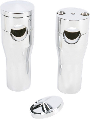 ACCUTRONIX Elite Custom Billet Aluminum Risers Springer 4 Inch Chrome HRS1354-C