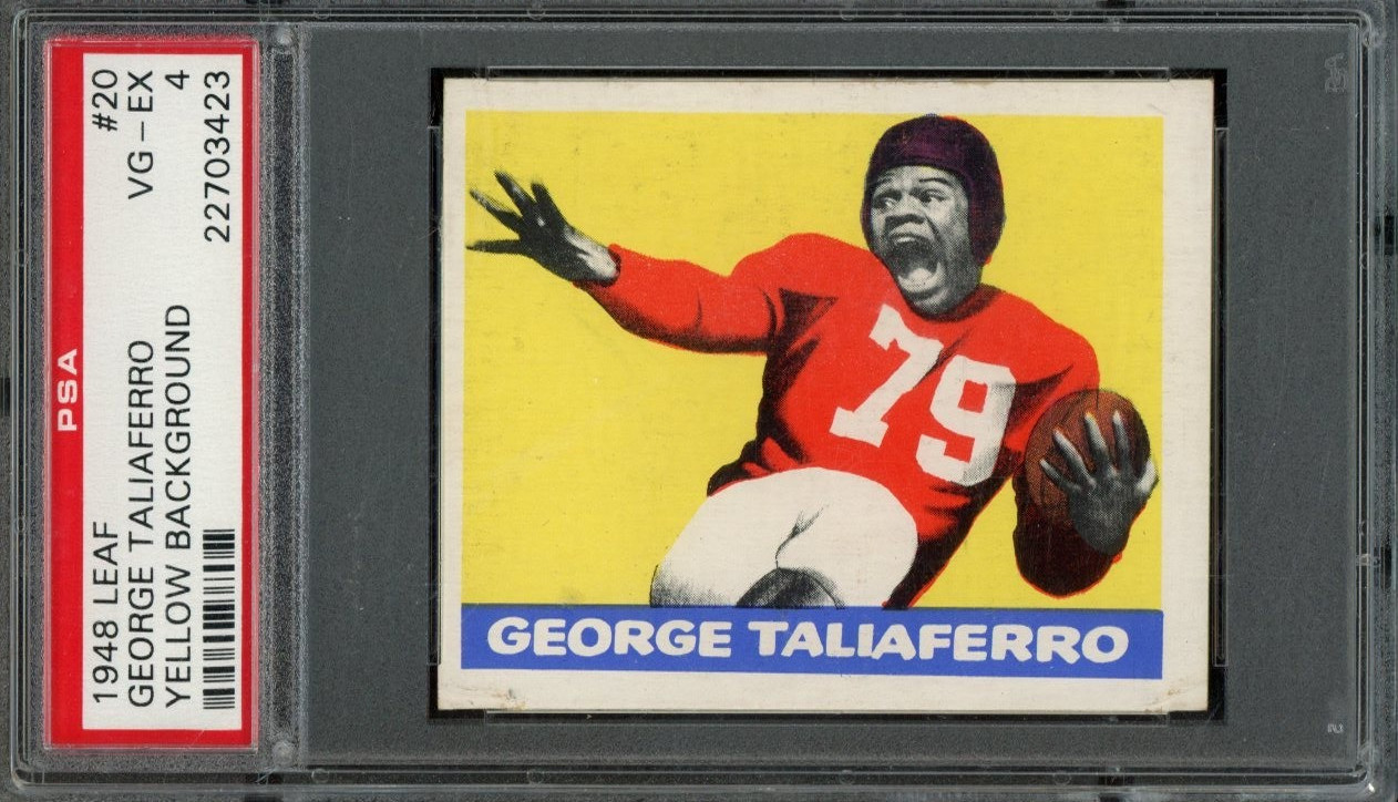 1948 LEAF #20 GEORGE TALIAFERRO PSA 4 YANKS RC YELLOW BACKGROUND [423]