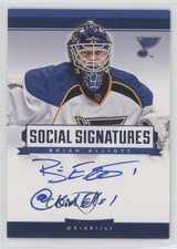 2013-14 Panini Playbook Social Signatures Brian Elliott #SS-BE Auto i9i