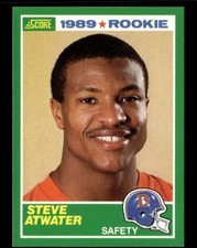 1989 SCORE #263 STEVE ATWATER RC BRONCOS