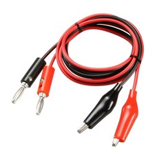 1 Pairs 4mm Banana Plug to Alligator Clip 5A Length 100cm
