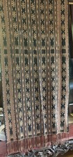 Indonesian Ikat Handwoven Ceremonial Sawu Shawl Vintage Tribal Arts