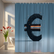 Elegant Black and White Shower Curtain for Chic Home Decor