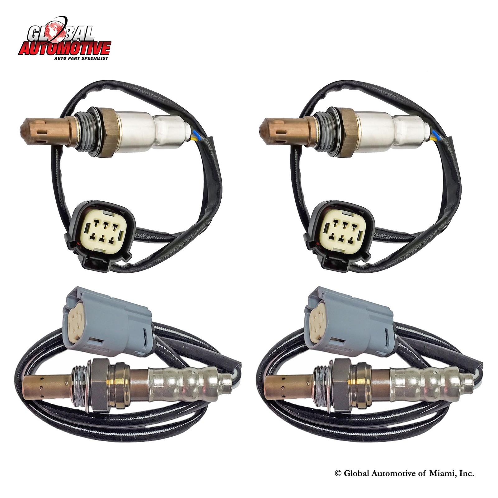 Set of 4 Oxygen Sensor for 2016 2017 2018 2019 Ford Explorer V6 3.5L Non-Turbo