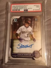 2022 Bowman Chrome Draft Sterlin Thompson AUTOGRAPH #CDA-ST Graded PSA 9 MINT