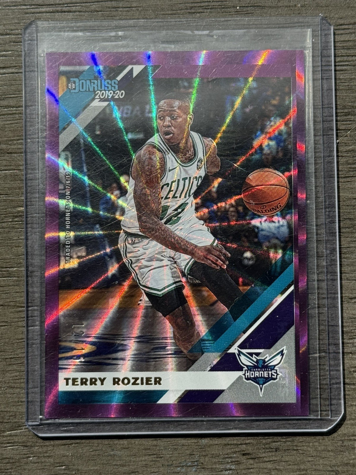 2019-20 Panini Donruss Purple Laser #12 Terry Rozier III /15 Celtics