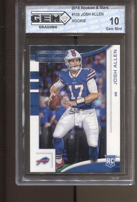 2018 Josh Allen Rookies & Stars #105 Gem Mint 10 RC Buffalo Bills
