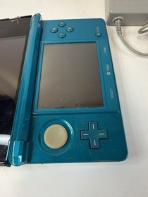 Nintendo 3DS Aqua Blue Handheld Console System CTR-001 Tested Working