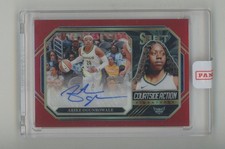 2024 Panini WNBA Select Courtside Action Red Prizm Arike Ogunbowale AUTO /99