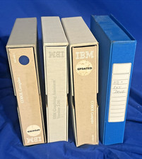 Vintage IBM Computer Manual Lot 4 Original Binders EMPTY
