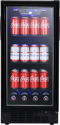 EdgeStar BBR901BL Black 15"W 80 Can Built-In Beverage Center With Slim Design - Picture 12 of 12