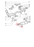 Originale Dichtung Schlauch Auspuff Fiat Marea Alfa Gtv 73503584