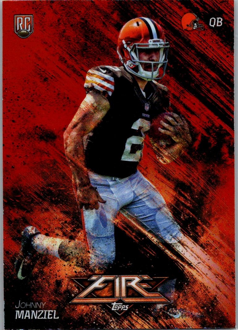2014 Topps Fire #143 Johnny Manziel Flame Foil