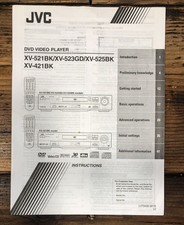 JVC XV-521 -523 -525 -421 DVD Player Service Manual Original 