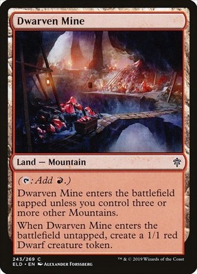 Dwarven Mine Magic The Gathering Throne of Eldraine - 243 LP