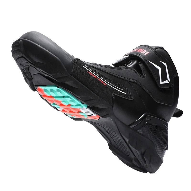 Botas de montar para hombre Zapatos de motocicleta Resistentes al desgaste Motocross Zapatos protectores Foto 4 de 4