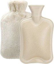 Hot Water Bottle Rubber with Soft Cover (2 Liter) Hot Water Bag for Cramps, , Re