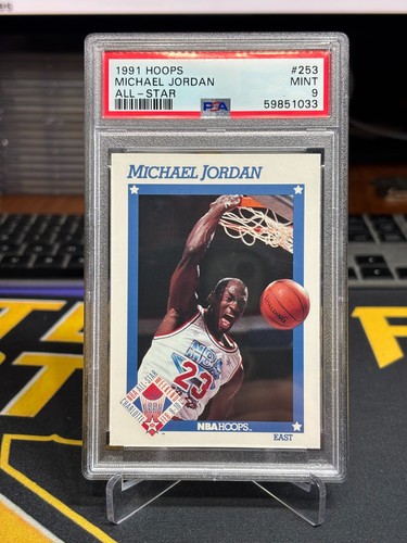 1991 Hoops MICHAEL JORDAN All - Star PSA 9 NBA Chicago Bulls