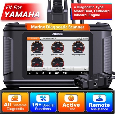 ANCEL MR500 for YAMAHA Outboard Marine Diagnostic Scanner Coding Active tester