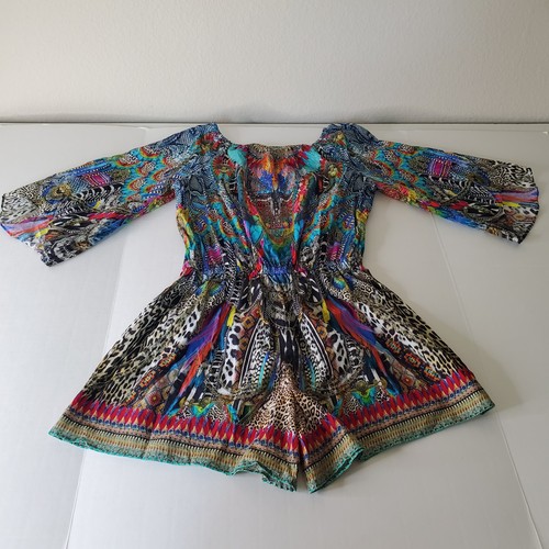 Milla by Camilla Girls Guardians Of The Sun Flare Sleeve Playsuit Romper Sz 12 - Picture 11 of 12