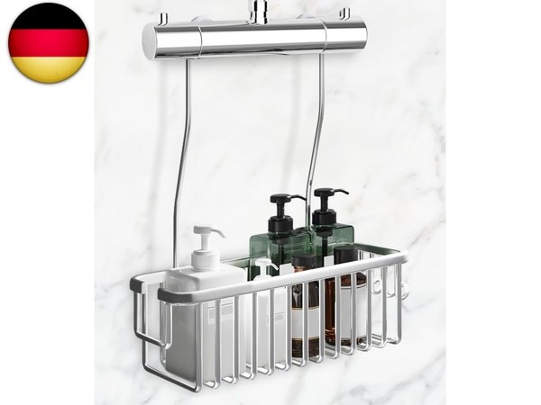Duschablage Ohne Bohren, Duschregal Zum HäNgen, Shampoo-Halterung, AufhäNgen F-image