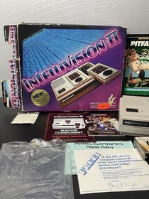 Mattel Electronics Intellivision II Console Master Component In Box With 4 Games