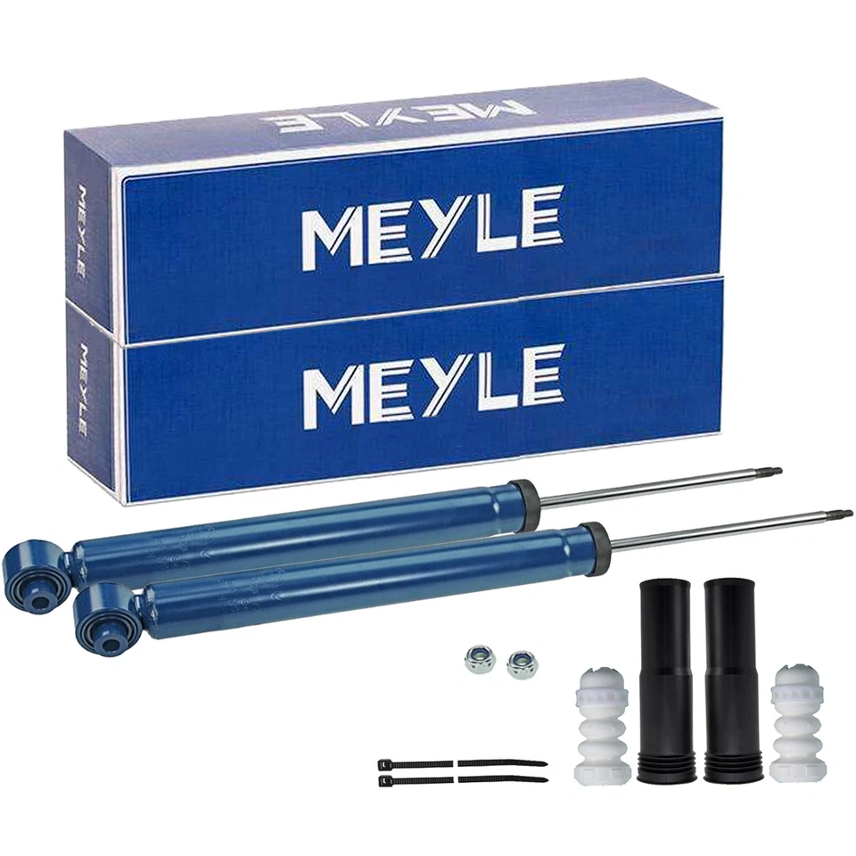 2x MEYLE Stoßdämpfer + Service-Kit Hinten für LEON GOLF 7 PASSAT TOURAN 5T1 VW
