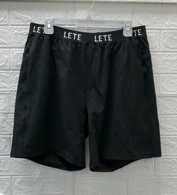 New LETE ACTIVE Bamboo Form Aoraki Shorts Black Size 2XL