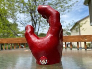Rare Wendy's Fast Food Red Rubber Hand Promotional Item Promo