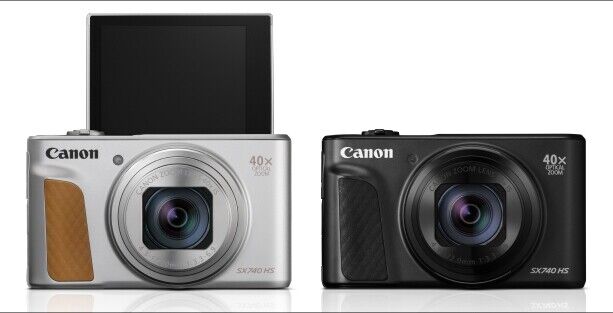 Canon PowerShot SX740 HS 20.3MP Digital Camera Silver Black Canon PowerShot SX740 HS 20.3MP Digital Camera Silver Black