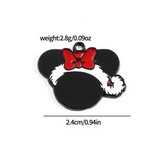 new lot 40Pcs cartoon minnie head Charm necklace Pendant DIY Jewelry Making
