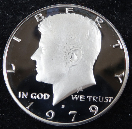 1979-S Kennedy Half Dollar Proof US Mint Coin Type 2 Clear S Cameo