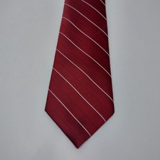 Vintage Wembley Burgundy Stripe Tie Necktie Made in USA