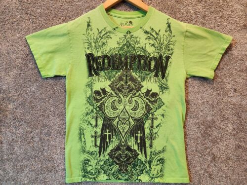 liberaal hoe vaak Kangoeroe Redemption Shirt Mens Small Green The Raw Uncut All Over Graphic | eBay