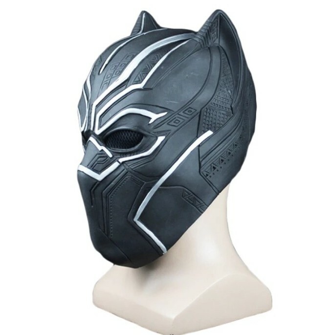 Mascarilla De Cosplay De Black Panther Avengers Disfraz Marvel Adulto