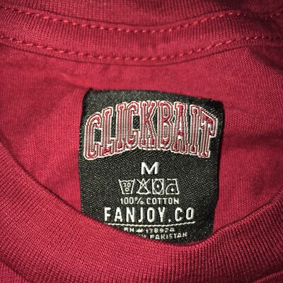 CLICKBATE T Shirt  FANJOY MEDIUM RED