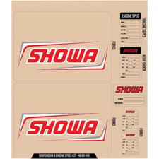D'Cor Visuals Suspension Showa Decal Kit, Red | 40-80-140