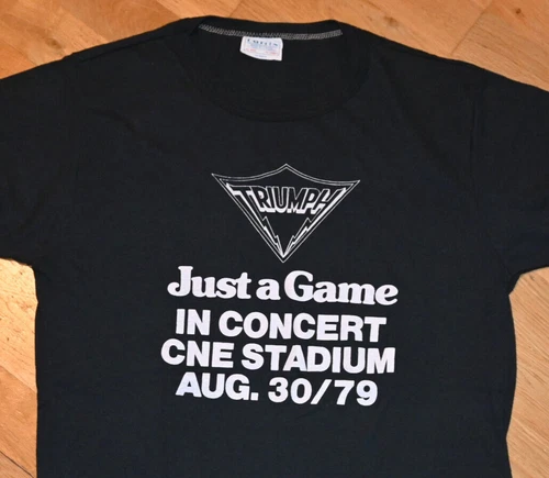 TRIUMPH Rare Toronto Canada Concert tour t-shirt 1970s vintage concert t-shirt, vintage, single stitch, B+ condition
