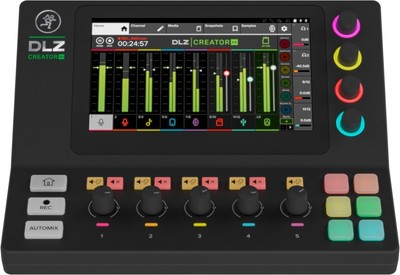 Mackie DLZ Creator XS Adaptive Digital Mixer for Podcasting, Streaming and YouTu