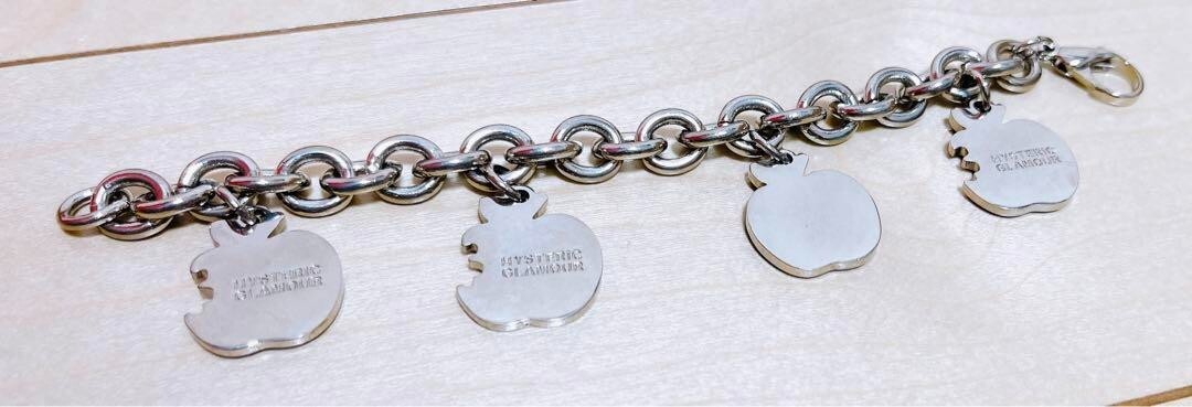 Hysteric Glamour Skull Apple Charm Bracelet Unused Beautiful