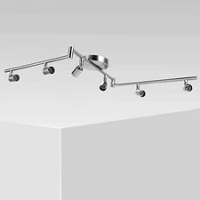 Track Lighting Kits,Flexible Foldable Arms,Ceiling Spotlight,Without GU10 Bulbs