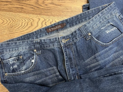 Vintage Bill Blass Mens Jeans Size 42x35 Straight Leg Medium Wash Made In USA - Picture 2 of 11
