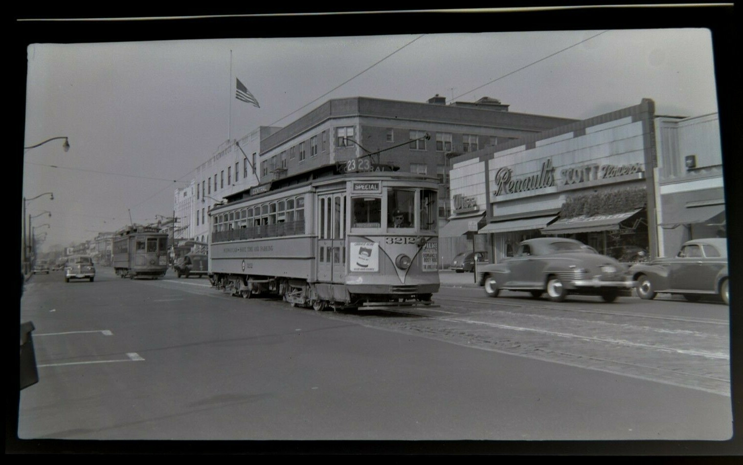 Original PSNJ Public Service of New Jersey Trolley NJ 616 Film Photo