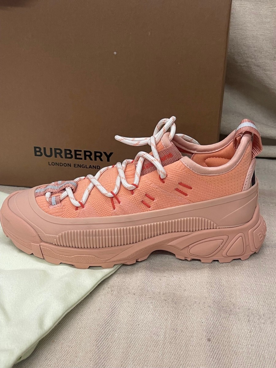 BURBERRY PINK スニーカー Burberry Mini Arthur Peach Pink Sneaker Size EUR 34 | eBay