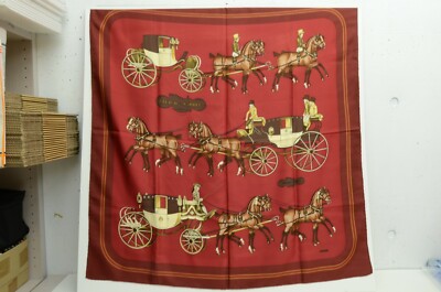 Hermes Coaching Scarf Authentic Hermes 100% Silk Scarf Coach