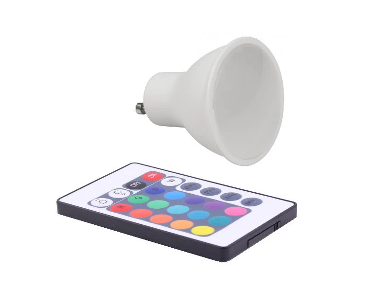 4W RGBW LED GU10 Leuchtmittel 230V Fernbedienung Memory Funktion dimmbar RGB+W - Bild 2 von 4