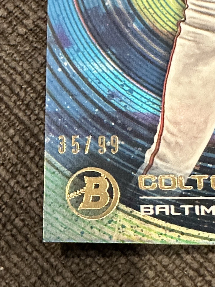 Colton Cowser 2022 Bowman Inception Blue Foil Baltimore Orioles /99 #36🔥📈🔥 - Image 2 of 3