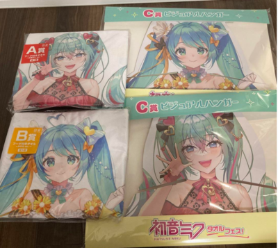 初音ミク　Hatsune Miku　手拭い Hatsune Miku Towel Festival! Hooded towel & visual hanger set