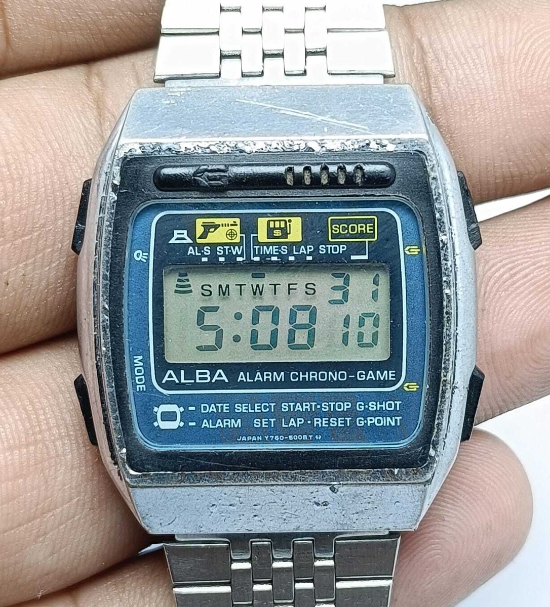 【ALBA】Y760-5000 GAME WATCH ヴィンテージ 電池交換済 ALBA】Y760-5000 GAME WATCH ヴィンテージ 電池交換済 - メルカリ